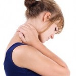 lady with neck pain